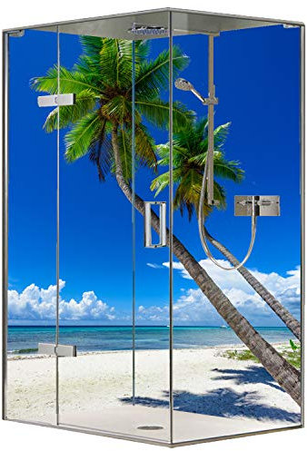 Original FLYERANDPRINT - SHOWER-PLATE, Alu-Dipond, OHNE FUGEN, Fliesenersatz, Duschrückwand, Wunschmaß, Dusche, Bad, Wandverkleidung, Wandverkleidung, DS-17-49 (90 x 200 + 120 x 200 cm)