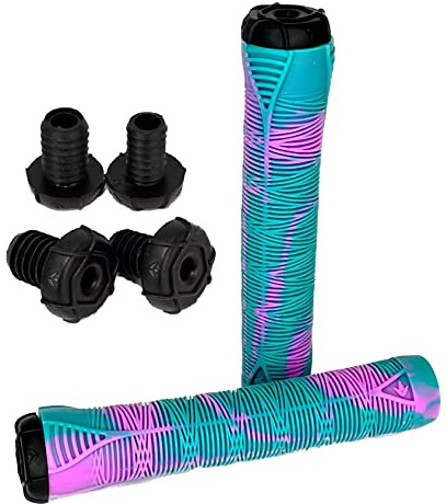Blunt Stunt-Scooter/BMX Griffe I Kinder Roller I Tret I Trick I Lenkergriffe I Grips I Ersatzteile I Zubehör (16cm V2 Türkis/Pink)