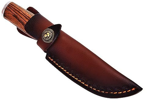 MiOYOOW Messerscheide Lederscheide Leder Messerholster für Jagd Freizeit Küche