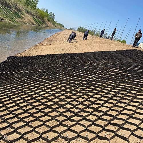 Stabilisateur Gravier Gazon Dalle Stabilisatrice Pavés Perméables Système De Pavage Cellulaire Remplissage Gravier Fin/ Béton Calcaire/ Asphalte, Grilles De Géocellules Au Sol En Gravier Avec Trou De