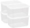 Cetomo 7L*4 Food Storage Container, Fridge Organizer with Lid, Plastic Refrigerator Organizers for Pantry and Fruits, BPA free, Freezer Safe, Microwave Safe, Durable, Food Grade, Clear, 7L-4 Pack