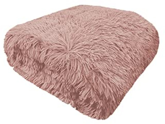 New Weighted Heavy Blankets Cluddes Long Fur Blanket for Therapy Sensory Anxiety Autism Insomnia Stress Relief Comfortable Soft Relaxing Premium Great Sleep Blanket (Blush Pink, 150x200cm - 8kg)