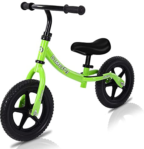 SIMEIQI 12 Balance Bike for Boys Girls 2 3 4 5 Years Old No Pedal Walking Balance Training Sports Bicycle for Kids Toddlers