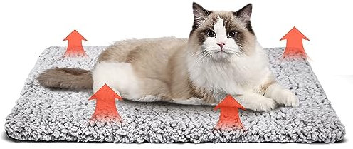 Nobleza Selbstheizende Decke für Katzen & Hunde， Wärmematte Heizdeckem/Heizmatte， Katzendecke， Waschbare Hunde Thermodecke， 50 x 70cm