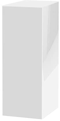 Tall Display Cube 12 W x 12 D x 40 H No Lid White Acrylic Pedestal Art Sculpture Flowers Pillar Column Prop Post Stand Display Box by Marketing Holders