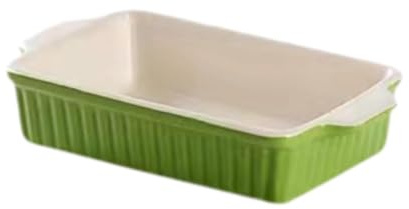 Casseruole in Ceramica per Forno, teglia Grande per Lasagne, Profonda, per Forno, per Barbecue, Rettangolare