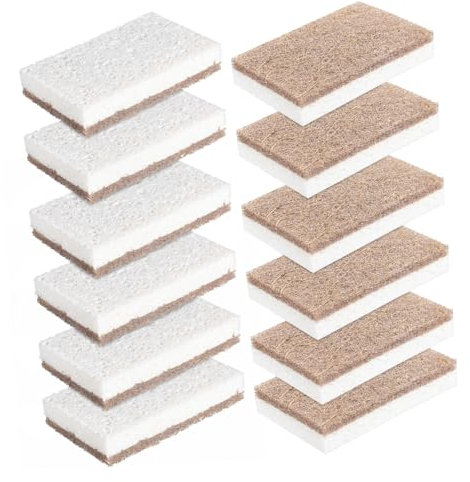 Cabilock 12piezas Esponjas De Cocina para Limpiar Platos Muy Absorbentes para Cocina y Baño Esponja para Fregar Platos Estropajos para Lavavajillas Antirayaduras Herramienta para Limpiar