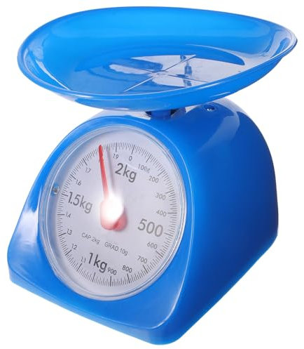 SHOWERORO Bilancia Precisione Cucina 1-2 Kg Utensile Cucina Bilancia Alimenti Scala Numeri Chiari Leggibili Anziani Materiale Plastico Leggero