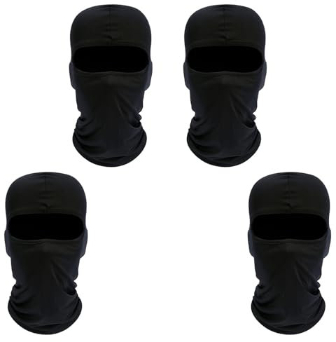 4 Stücke Sturmhaube Motorrad Sommer, Motorrad Sturmhaube, für Herren und Damen Winddicht Multifunktional Gesichtshaube –UV-Schutz, Motorradfahren, Snowboarden für Radfahren Outdoor Sports