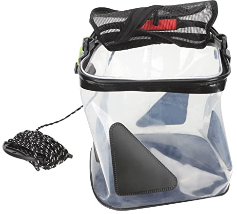 Gatuida 1satz Faltbarer Angler-eimer Robuster Wassereimer Für Camping Garten Strand Transparent Mit Wasserseil Vielseitig Einsetzbar Für Aufbewahrung