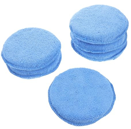 Zerodeko 6pezzi Spugne Per Applicazione Cera Auto Lucidatura Riutilizzabili Per Auto Facili Controllare Finitura