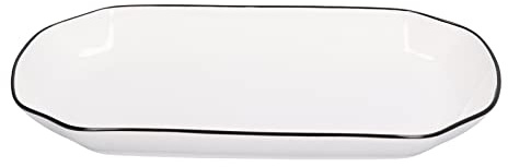 WPKD BLUEIY 12in Dinner Plate, 550ml White Ceramic Noodle Soup Fish Plate, Kitchen Tableware for Restaurant and Home Use