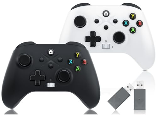 GGiking 2 Pack Wireless Controller for Xbox Series X/S, Xbox One, Windows PC, with 2.4GHz Adapter, Macro & Turbo Function, Dual Vibration, 6-Axis Sensor, 3.5mm Audio Jack, need to upgrade