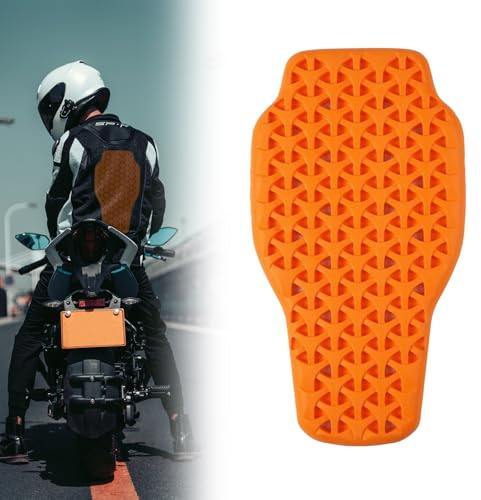 Paraschiena Rimovibile Protezione 42 *23 cm Schiena Moto Flessibile e Traspirante Protezioni regali per motociclisti Certificato CE Arancione Unisex Adatto per Moto Ciclismo e Sci