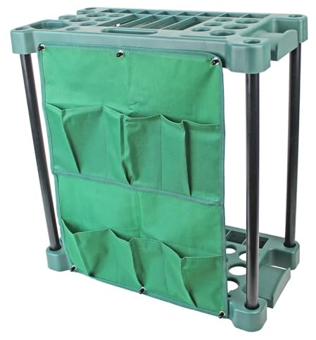 Pitycbo Supporto per Attrezzi da Giardino Premium, Organizer per Rastrello, Scopa, Pala