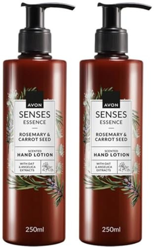 2 x Senses Essence Rosemary & Carrot Seed Hand Lotion 250ml bottles