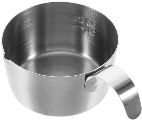 Hemobllo Brocca per Espresso in Acciaio Inossidabile 80ml Beccuccio e Scala, Estrattore Preciso, Facile da Usare per Casa e Ufficio