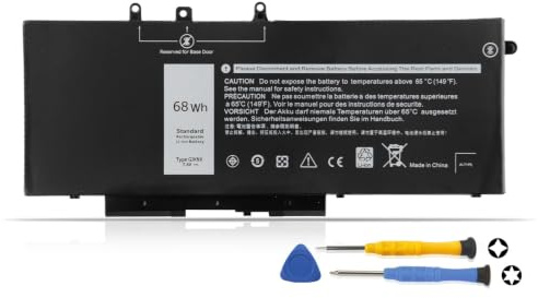 K KYUER GJKNX Batería para DELL Latitude 5280 5288 5290 5480 5488 5490 5491 | 5495 5580 5590 5591 Precision 15 3520 3530 Mobile Workstation GD1JP 5YHR4 FPT1C KCM82 MT31P DV9NT 451-BBZG 451-BBXV 68WH