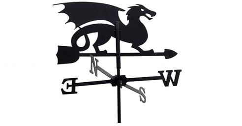 Girouette Dragon en fer forgé petit modèle