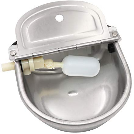 M.Z.A Automatique Abreuvoir Bol en Acier Inoxydable Boeuf Buveur Abreuvoir Cheval Bovins Chèvres Mouton Cochon Chien Flotteur Valve Fournitures Agricoles