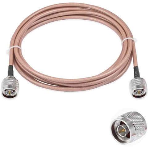 Vecys N a N Maschio Jumper a N Maschio Cavo Coassiale A Bassa Perdita RG400 10FT/3M per 3G 4G 5G LTE Antenna Ham Radio GPS WiFi