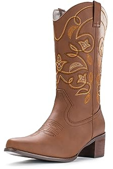 IUV Damen Cb001Westernstiefel | Damen Mid Calf Boots