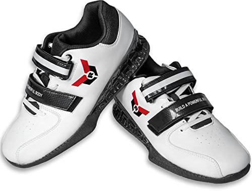 Raigeki Fitness Gewichtheberschuhe (+ Trainingspläne) Performance Squat Shoes für Gewichtheben Kniebeugen Powerlifting Krafttraining - Damen und Herren