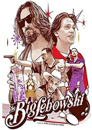 Poster The Big Lebowski Vintage-Filmplakat, Wandkunst, Bilder, Leinwand, Malerei, Poster Und Drucke, Heimdekoration 50X70Cm Kein Rahmen