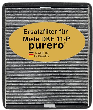 purero® Replacement Filter DKF 11-P Suitable for Miele Cooker Hood DA 59xx W and DA 7198 W / 4002516429135/11762530 / 28996421EU1 - Odour Filter - Made in Germany