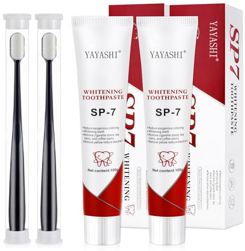 2 Stück Sp-7 Zahnpasta,Sp-7 Probiotische Zahnpasta,Zahnpasta Whitening | 100g,Zahnpasta Weiße Zähne,Frisch Atem Zahnpasta,Whitening Entfernt Flecken,Komplette Zahnpflege