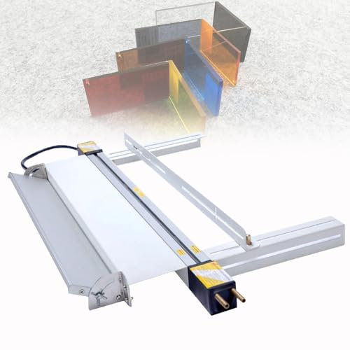 Spdazzleburst Plieuse de Plastique Acrylique, plieuse PVC 30 cm/60 cm/125 cm, épaisseur de Coupe 1 mm-6 mm, avec Support et ajusteur d'angle, pour Outil de Pliage de Plastique,30cm