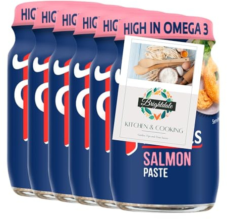 Fish Paste Bundle with Princes Salmon Paste 75g 6 Pack + Brightdale Kitchen Booklet