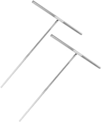 PRETYZOOM 2pcs Pancake Batter Spreader Tool Crepe Spreader Stick Stainless Steel Kitchen Accessory Home Baking Tool