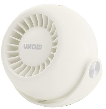 Unold 86670 Breezy Bowl Akku-Ventilator creme 6W 3 Geschwindigkeitsstufen Ø9cm