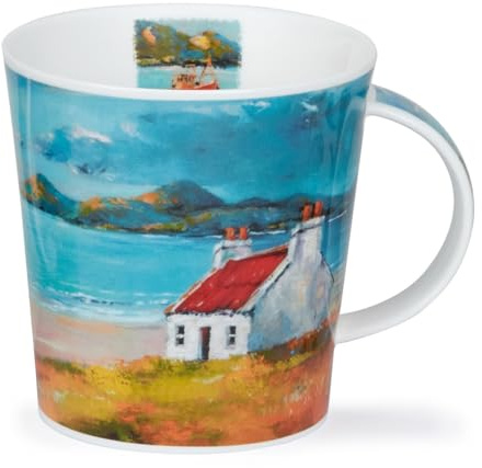 Dunoon Caingorm Coastal Retreat Red Roof Cottage Tasse en porcelaine anglaise