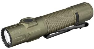 OLIGHT Warrior Ultra, Lampe torche tactique LED 2500 lumens, portée de 320 m, batterie rechargeable, IPX8, noir/bleu/vert olive