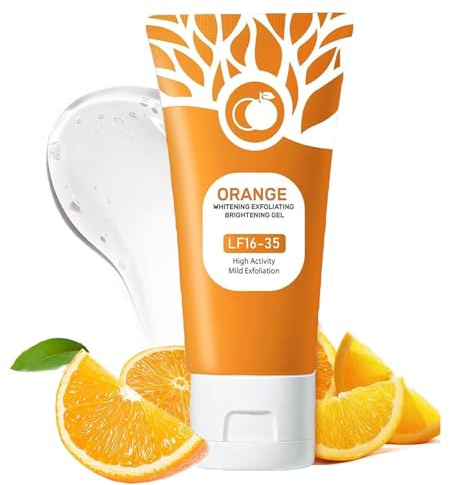 Natürliches Orange Peeling Gel, Gesicht Reinigung und Brightening für das Orang Gesicht, Body Scrub für Damen (1PC, 50g)