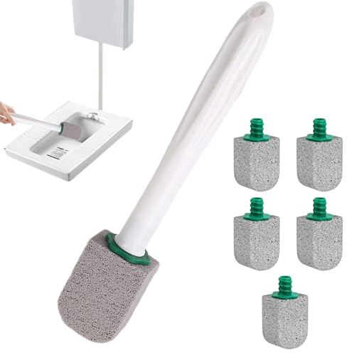 Pierre ponce Nettoyant pour cuvette de toilette – Brosse de toilette | Décapant à récurer | Outil de nettoyage pour cuvette de toilette avec têtes de recharge, détachant d'eau dure pour toilettes