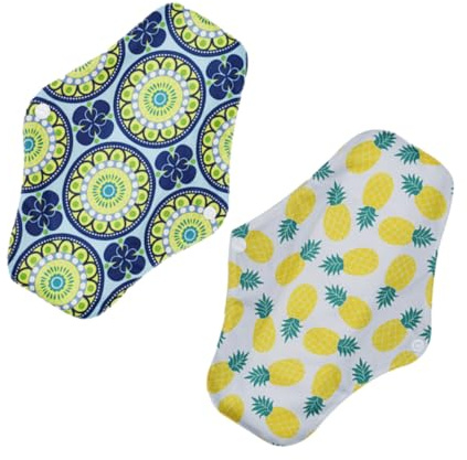 HOLIDYOYO Waschbare Menstruationsbinden Wiederverwendbare Hygienische Damenbinden 4 Stück-pack aus Polar Fleece mit Angenehmem Hautgefühl in Zufällige Farbe Zufälliger Stil für Frauen