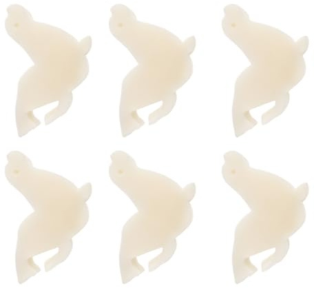 HOMSFOU 6pcs White Oil Absorbing Sponges for Pool Filtering and Scum Removal, High Efficiency Oil Absorption Cleaning Sponge Set Suitable for Hot Tubs, Ponds, and Household Use