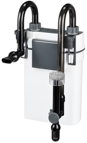 Filtro per acquario, Hang On Back Filtro per acquario per acquario da 10-40 galloni, filtro a 3 fasi con barra spray per skimmer superficiale, filtro esterno silenzioso per acquari d'acqua dolce e