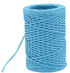 Blue, Paper covered binding wire, twine, cord, string 2mm x 50 Metre roll