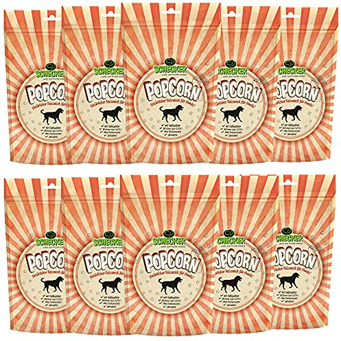 Schecker Hundefutter - Popcorn für Hunde - mit Lebergeschmack - für Diabetiker und Allergiker geeignet 10 x 100g