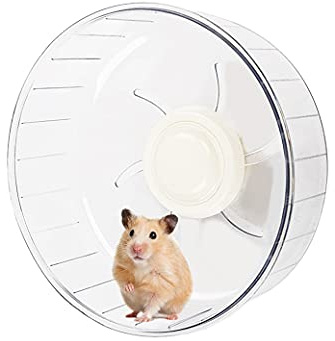 Silent Hamster Exercise Wheel - 7.9 Inch Running Spinner Quiet Runner for Small Animal Pet Gerbil Dwarf Syrian Hedgehog Rat Mouse Mice