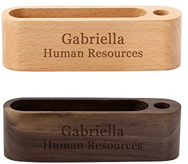 Faletony Personalisierte Visitenkartenhalter aus Holz,Visitenkarten Display Ständer Business Visitenkartenständer für Schreibtische, Bürogeschenk für Chef,Mann Papa Ehemann Geburtstagsgeschenk