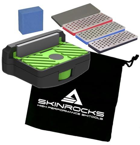 SkinRocks Elite X Edge Kantenschleifer Ski Snowboard Profi Edger Set 85°-90°