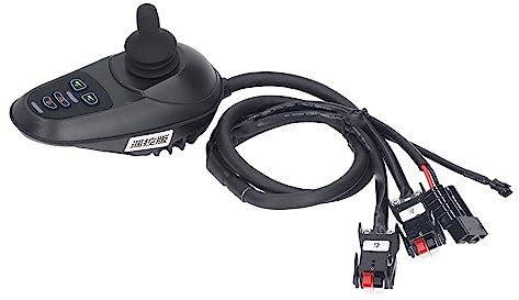 Airshi Elektrischer Rollstuhl-Joystick, DC24V, Flexible Steuerung, 4 Anschlüsse, 50 A, Elektrischer Rollstuhl-Joystick-Controller für Unterhaltungsgeräte