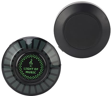 Fockety Lumière de Rythme activée par la Voix de Voiture, lumière de captage de Son magnétique à LED rvb, Lampe d'ambiance de contrôle d'application lumière de décoration de Bureau