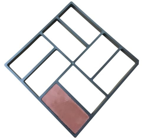 Sosoport Steinform Beton Yard Path Maker Schrittfertiger Pflasterform Für Den Garten Walk-maker-form Gehwegformung Pflasterformen Schimmel Terrassenpflaster Gehhilfe Zement