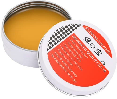 50g Lötpaste, Bleifrei Flussmittelpaste, Gruiqrd Elektrische Lötflusspaste, No Clean Lötpastenfett, professionelles Mechaniker-Schweißreparaturwerkzeug für Telefon, SMD, PCB, BGA, PGA